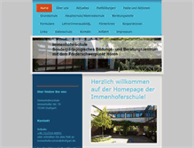 Tablet Screenshot of immenhoferschule-stuttgart.de